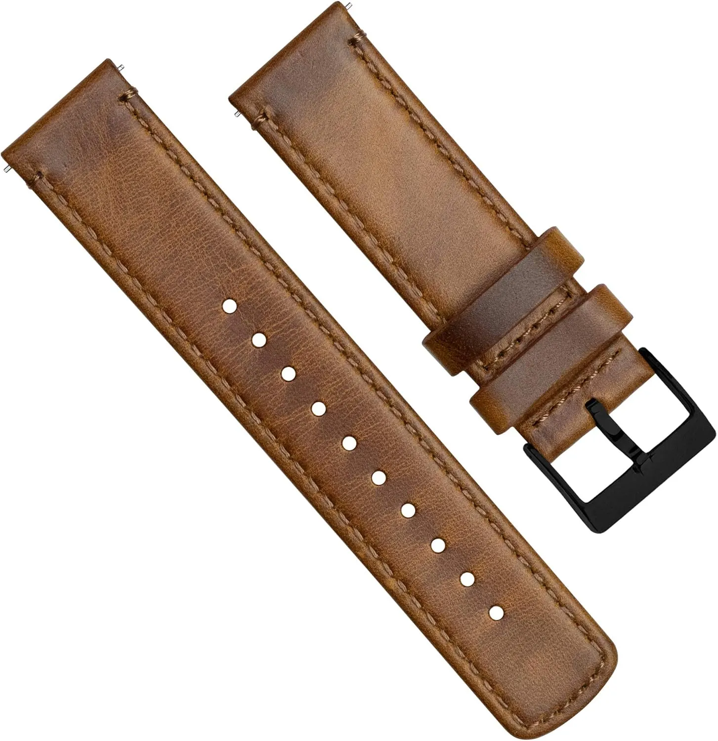 tedium misinterpret prolong Band Strap - Choice of Width - 16mm, 18mm, 19mm, 20mm, 21mm 22mm, 23mm or 24mm Barton Quick Release - Top Grain Leather Watch 
