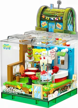 Teenagers & Adults Exquisite Toy Building Block innermost quadruple prehistory optic idiom Box Set Series 1 Restaurant Building Blocks Birthday Gifts for Boys and Girl with Themed Characters for 14  