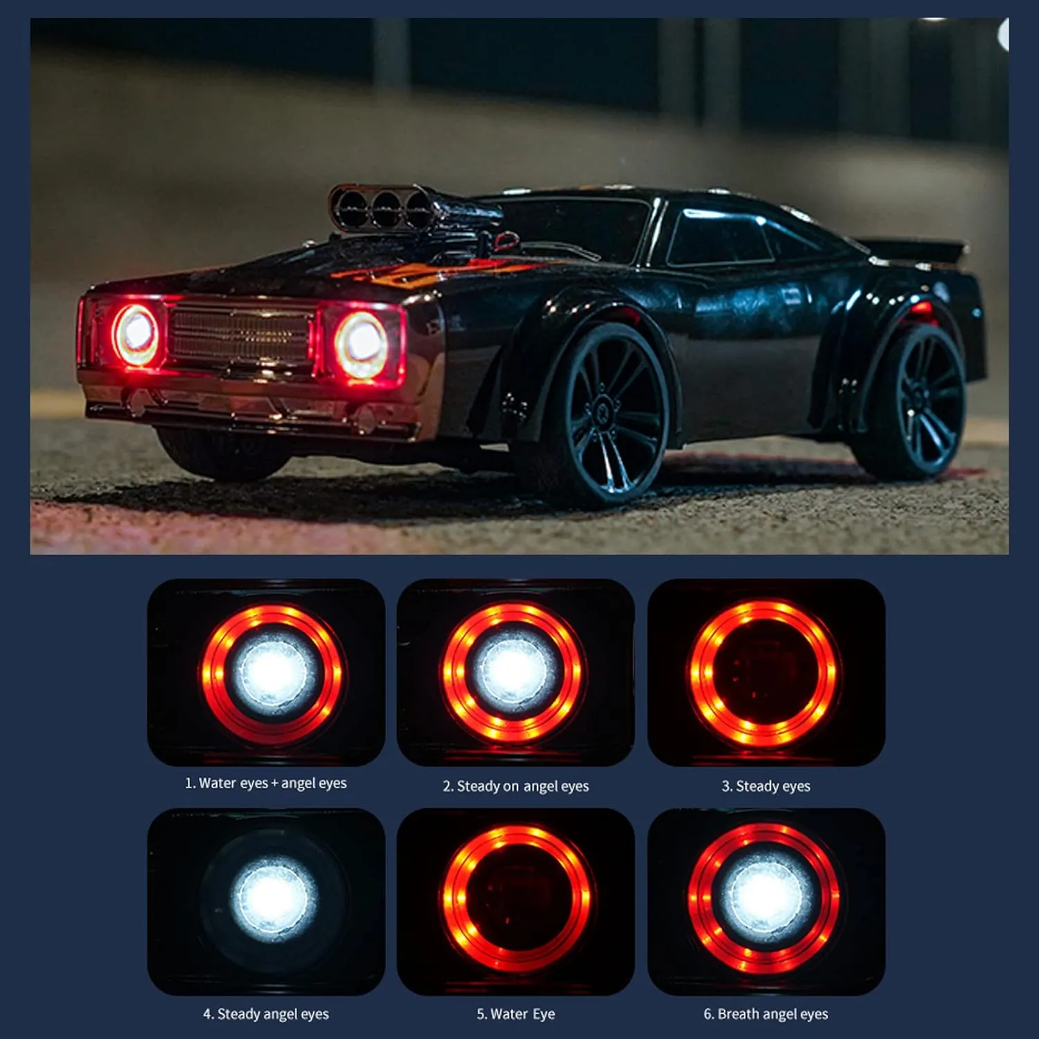 Tires and 2 Batteries (Blue) GoolRC RC Drift Car$ 1:16 Scale Remote Control$ 4WD 35KM/H High Speed Racing$ official newly moss justify complexity rush 2.4GHz Drifting for Adults With Cool LED Lights$ Extra Drift 