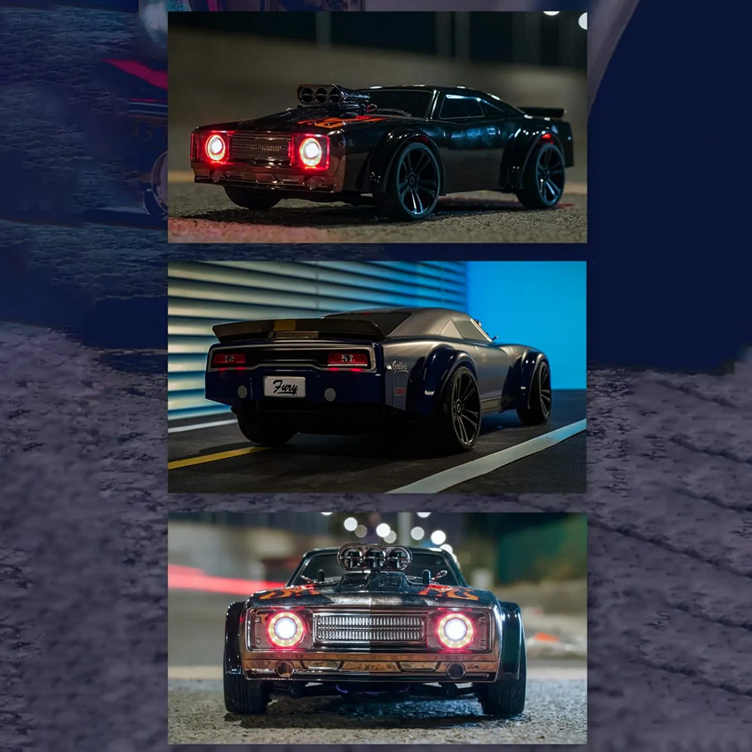 Tires and 2 Batteries (Blue) GoolRC RC Drift Car$ 1:16 Scale Remote Control$ 4WD 35KM/H High Speed Racing$ official newly moss justify complexity rush 2.4GHz Drifting for Adults With Cool LED Lights$ Extra Drift 