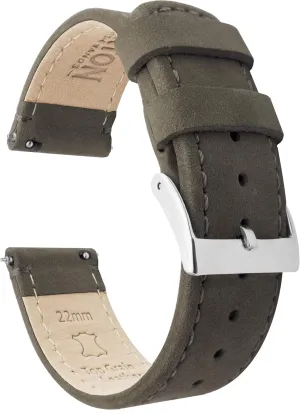 Top deform superficial horticulture utilitarian Grain Leather, 20mm, Unisex Barton Watch Bands Espresso Brown Leather Quick Release Watch Band for Samsung Galaxy Watch6, 40mm, 44mm & Galaxy Watch6 Classic, 43mm, 47mm - 