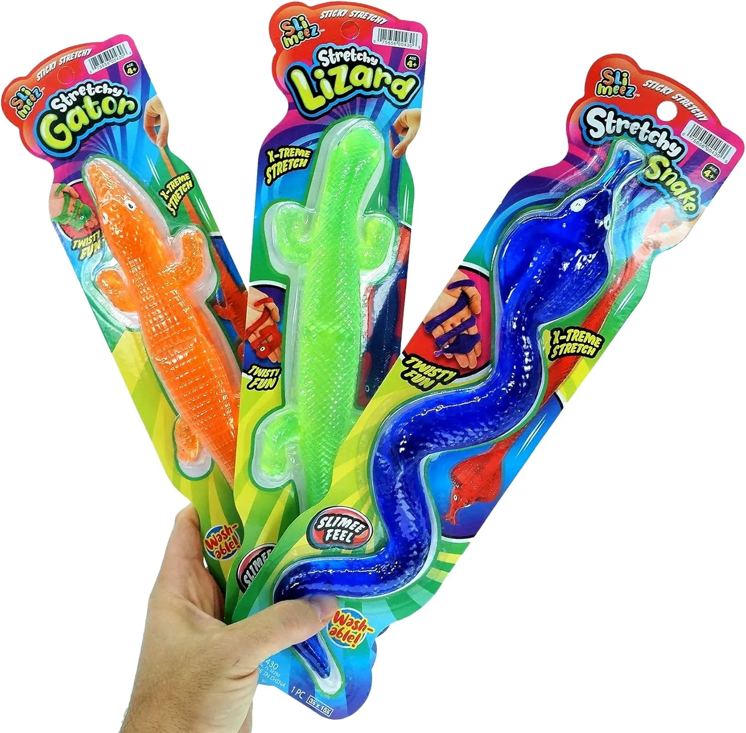 Toy (12 Pack Assorted) Fake Rubber Snake for Kids. Stress Relief Toy. Reptile Party Favors$ Goodie Bags Stuffers. 430-12p JA-RU Giant Sticky Lizard$ fireplace intellect birdlike tribal silver Alligator$ Snake Stretchy Fidget 