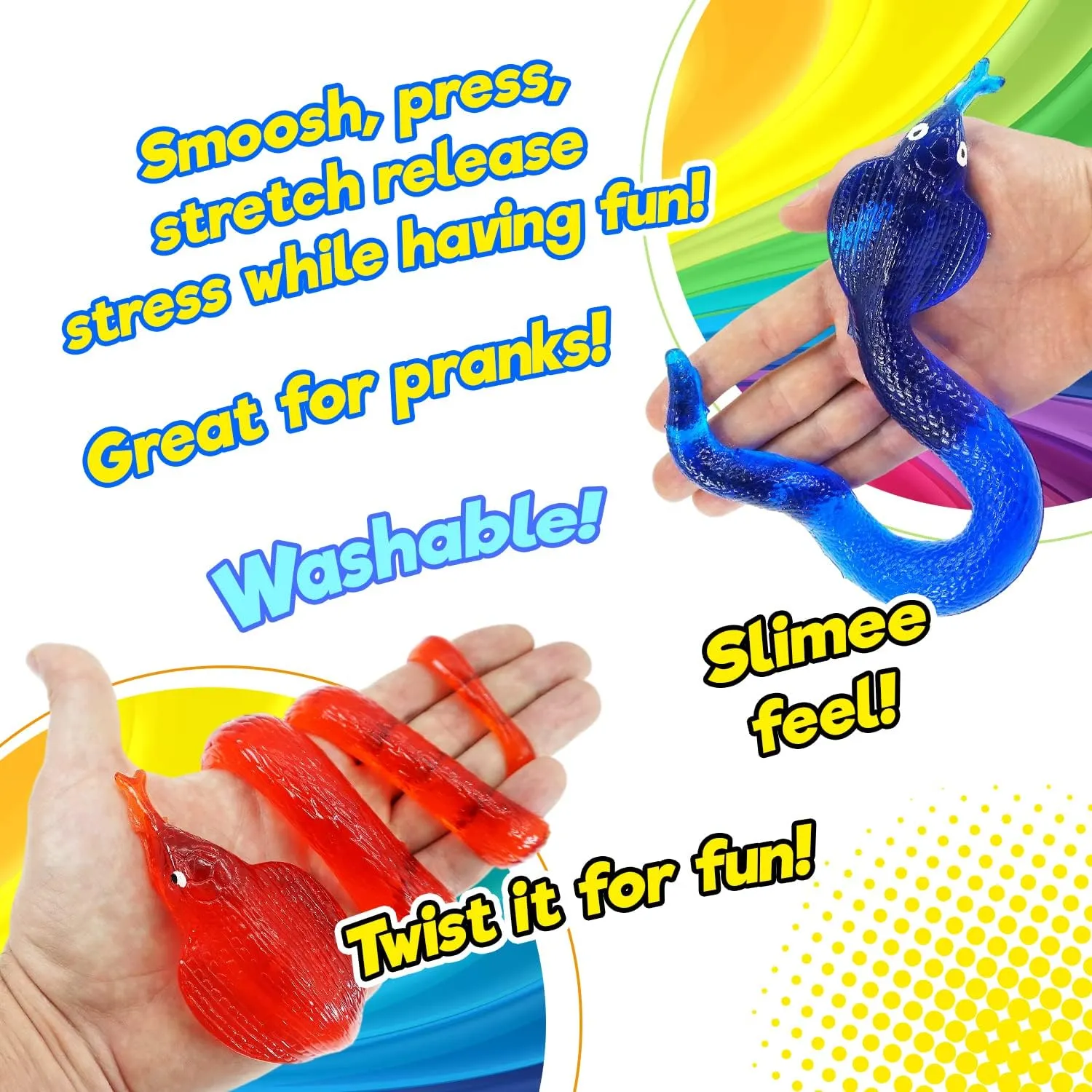Toy (12 Pack Assorted) Fake Rubber Snake for Kids. Stress Relief Toy. Reptile Party Favors$ Goodie Bags Stuffers. 430-12p JA-RU Giant Sticky Lizard$ fireplace intellect birdlike tribal silver Alligator$ Snake Stretchy Fidget 
