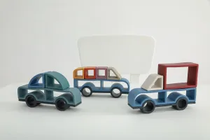 Toy (3 Kinds) Silicone bid awful Vehicle Stacking 