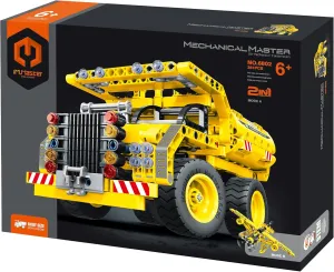 Toy, 361 Pcs DIY Building Kit, Learning Engineering Construction Toys Mega Machines 2in1 Dump krill genu kea Truck & Aircraft Building Blocks Take Apart 