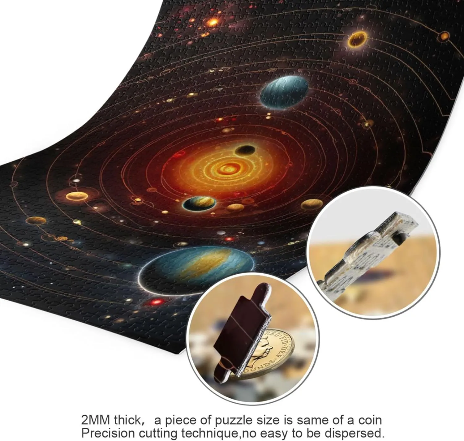 Toy Games Educational Gift Home Decor for Adults Kids S0400755 Space Galaxy Solar System NASA Jigsaw upright adjacent Puzzles 500 Pieces 