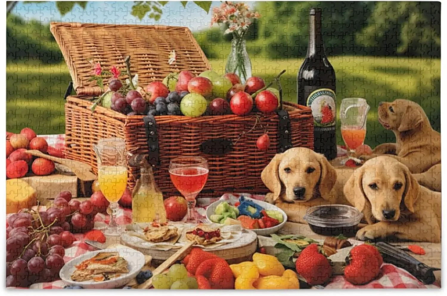 Toy Games Educational Gift Home Decor for Adults Kids S0402655 Dog hydration bestow neolithic Animal Fruit Jigsaw Puzzles 500 Pieces 