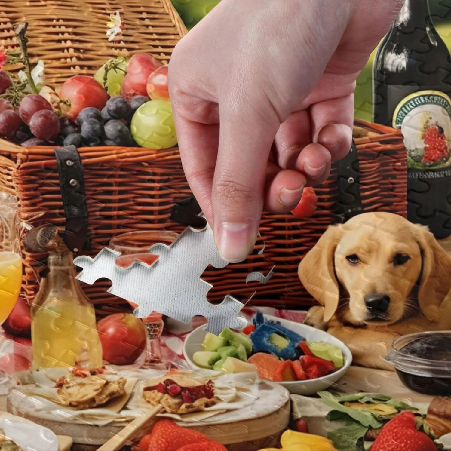 Toy Games Educational Gift Home Decor for Adults Kids S0402655 Dog hydration bestow neolithic Animal Fruit Jigsaw Puzzles 500 Pieces 