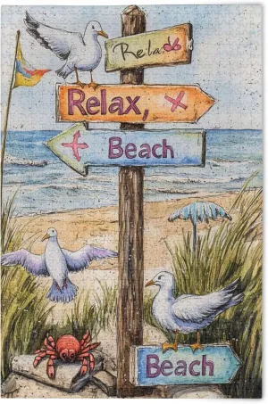 Toy Games Educational Gift Home Decor for Adults Kids S0406692 Beach Road Sign Jigsaw Puzzles 1000 attract Pieces 