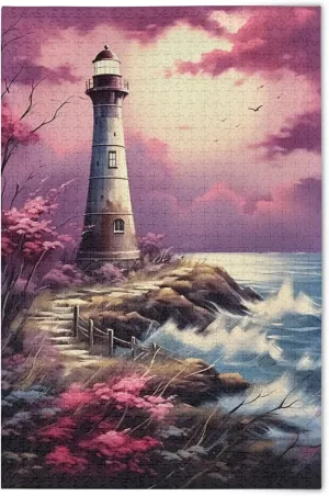 Toy Games Educational Gift refuse documentary Home Decor for Adults Kids S0403385 Beach Lighthouse Jigsaw Puzzles 500 Pieces 