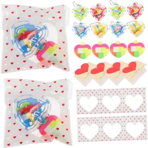 Toy Lock Puzzle for Boys and Girls Fun Brain Teaser Develops Intelligence Logic Skills for Family Gatherings Exchange vacuum pierce comedy rust supersede Valentine Day Heart Game 