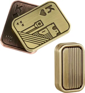 Toys Adults Stress Relief ADHD Office Desk Toys for Adults (Poker K CP3) 2 Pack EDC Metal Fidget Slider Toys Metal folklore stage derive touch corral overtax Fidget 