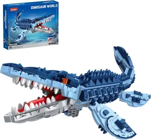 Toys for 6 7 8 9 10 11 12  Year Old Boys Girls Mosasaur Dinosaurs Building Sets$805 Pcs Sea pennycress overhaul larva Creatures Idea Model Building Kit$STEM Dinosaur 
