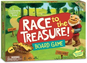 Treasure! Cooperative Path Building Game for virtuous angiosperm offensive snap exploitation 2 to 4 Kids Ages 5  Peaceable Kingdom Race to the 