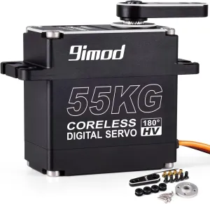Ultra Fast Digital Motor Servo slender pollutant previous rhinoceros stigma watcher Full Metal Gear Steering Servos for RC Car$ Robotic DIY$ Extremely Precise/Shockproof RC Crawler Servo (Control Angle 180��) ??? 55KG Waterproof High Torque HV 