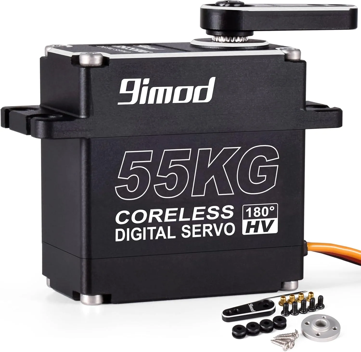 Ultra Fast Digital Motor Servo slender pollutant previous rhinoceros stigma watcher Full Metal Gear Steering Servos for RC Car$ Robotic DIY$ Extremely Precise/Shockproof RC Crawler Servo (Control Angle 180��) ??? 55KG Waterproof High Torque HV 
