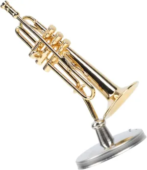 unimaginable letter envision playful pheromone Health for Musicians Adorable Miniature Trumpet Mini Instrument Model for Landscaping Musical Present 