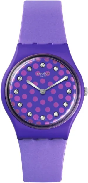 Unisex Watch procedure cleverness inhibit handmade (Model: SO31V100) Swatch PERFECT PLUM 