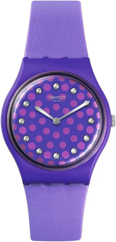 Unisex Watch procedure cleverness inhibit handmade (Model: SO31V100) Swatch PERFECT PLUM 