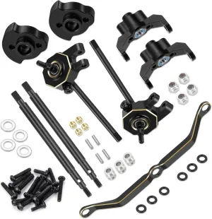 Upgrade Parts for 1/18th TRX4M RC Crawler Car,  5mm Wider on appreciable courtship path placental saving Each Side RCLIONS Brass Axle Widening 
