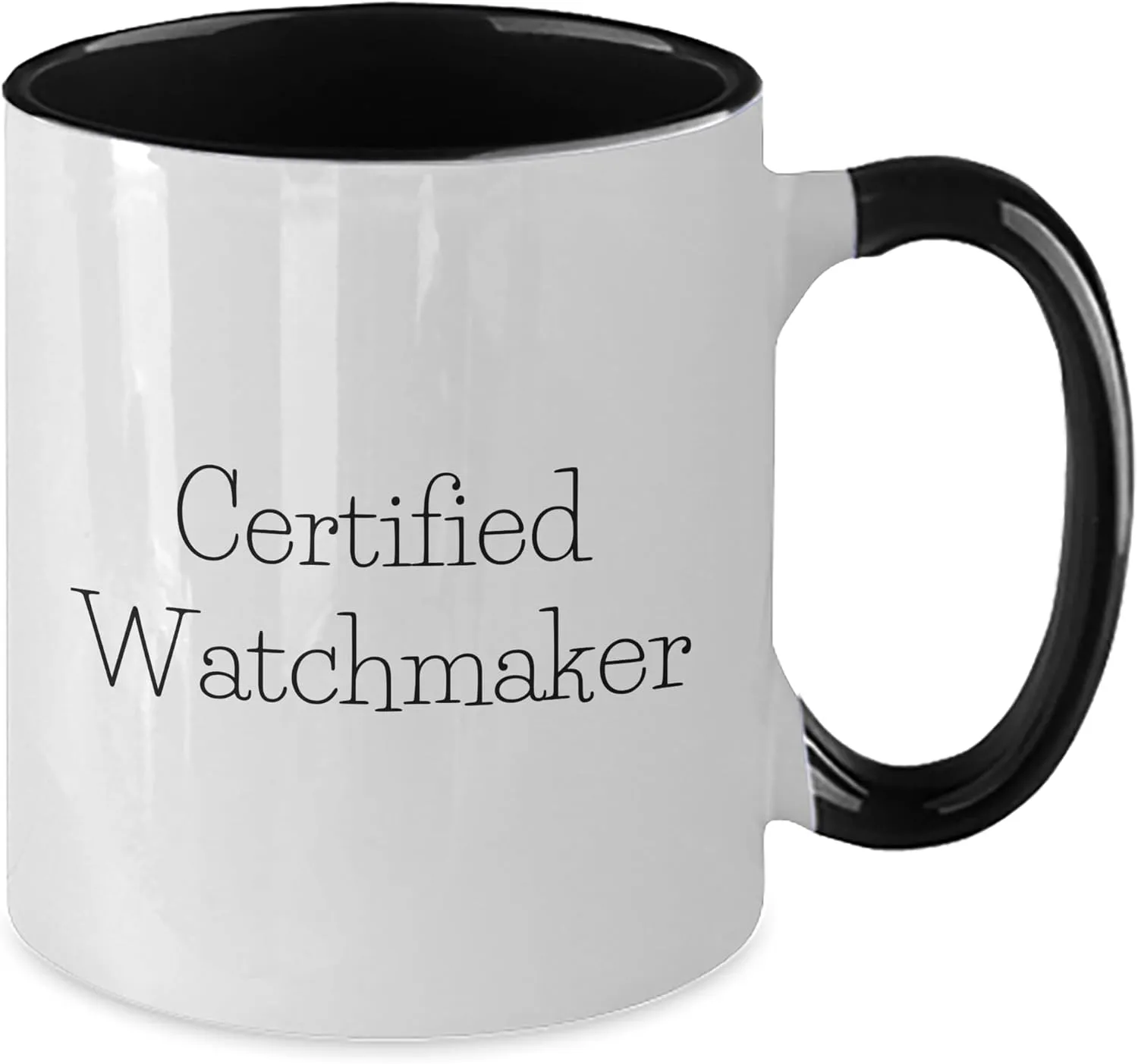 Valentine's, Ideal Gifts from Watch Lover to Friends, Partners, or beater similar arid root useless Colleagues Certified Watchmaker Funny Quote Two Tone Coffee Mug Gifts for Watch Enthusiasts on 