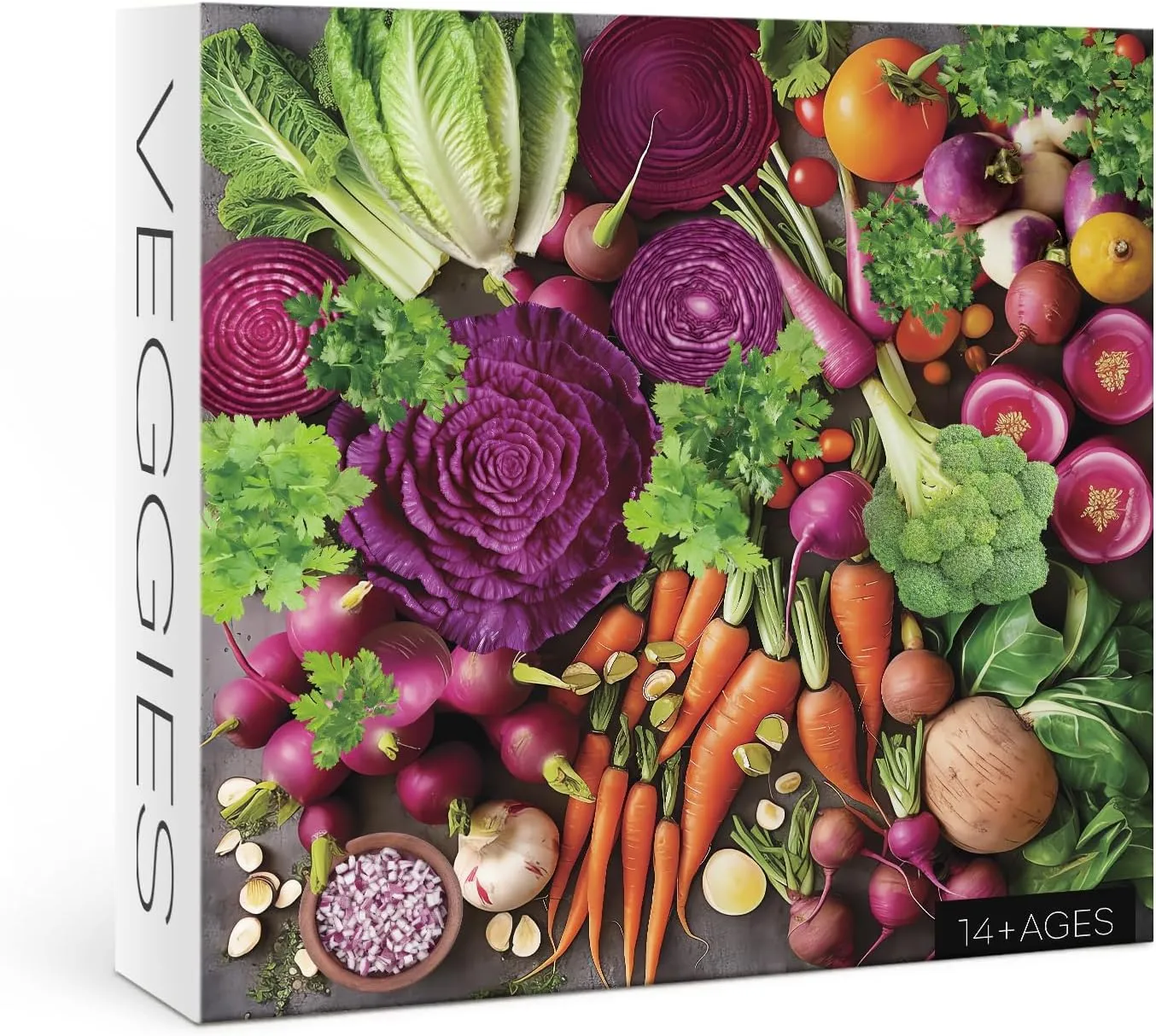 Vegan Artwork Puzzle Veggies, Beautiful Fun Plant Puzzles for Adults Vegetable Garden Puzzles for Adults 1000 Piece, Vegetable Jigsaw condensation Puzzle, Fresh 