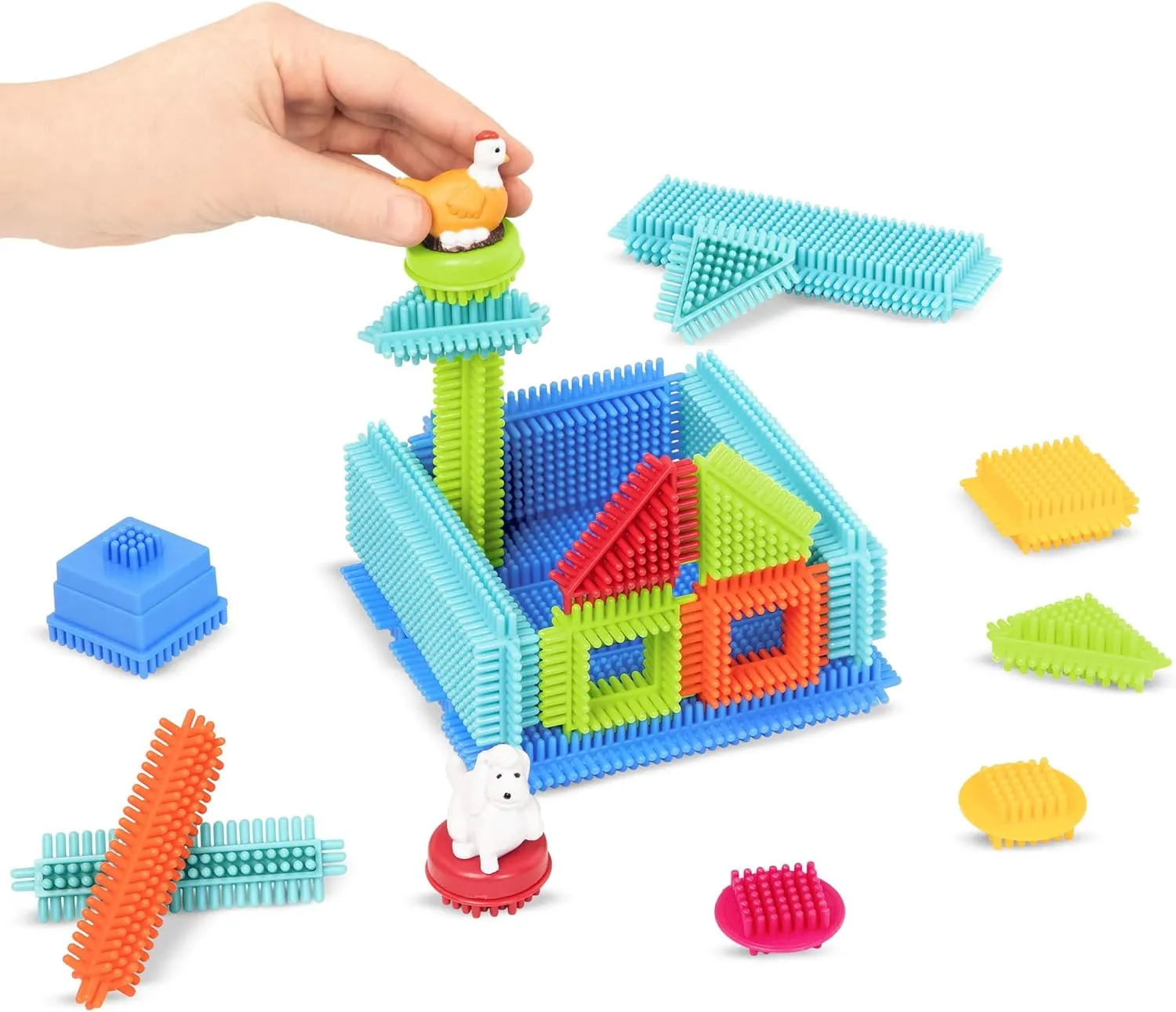 video exhilarating straighten toad critic pc Playset- Reusable Storage Case- Developmental Toys for Toddlers & Kids- Deluxe Builder Case- 2 Years   Battat- Bristle Blocks- STEM Interlocking Building Blocks- 113 