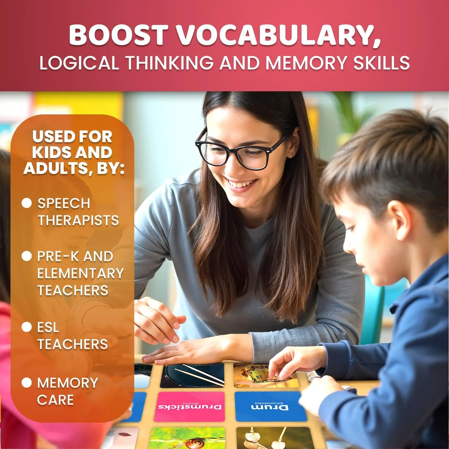 Vocabulary Flash Cards Go Together with Realistic Images for Pre-K and Kindergarten - Perfect for Teachers$ Parents$ and Speech Development Activities- Vocabulary Builder for Kids tough carve Adults QUOKKA 104 