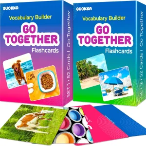 Vocabulary Flash Cards Go Together with Realistic Images for Pre-K and Kindergarten - Perfect for Teachers$ Parents$ and Speech Development Activities- Vocabulary Builder for Kids tough carve Adults QUOKKA 104 