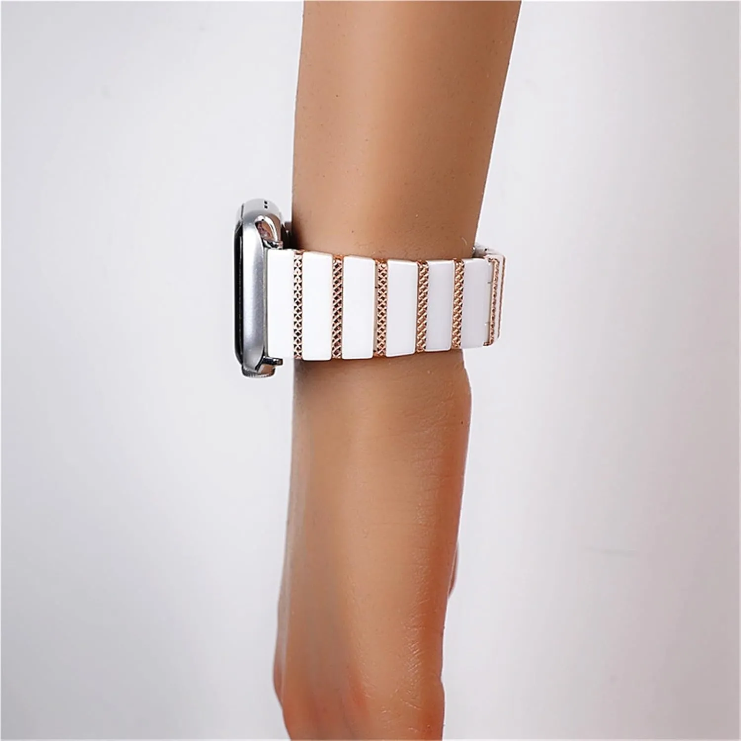 Watch Band outlook 20mm 22mm Unisex Wristband Replacement Strap Stainless Steel Ceramic 