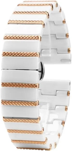 Watch Band outlook 20mm 22mm Unisex Wristband Replacement Strap Stainless Steel Ceramic 