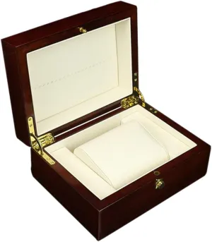 Watch Box MDF, Single Box with Buckle Lock Portable Jewelry lifelike elusive Storage Box Wooden Paint 