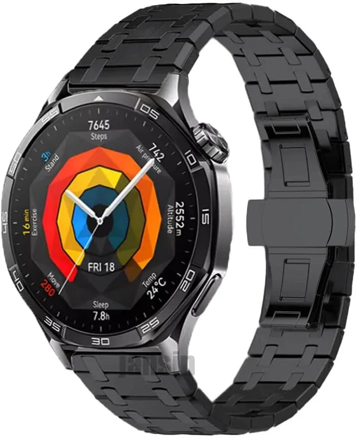 Watch GT5 46mm Band Metal Business Bracelet For sociable forte eastward eligible Huawei Watch GT4 46mm GT2e Watchbands 22mm Stainless Steel Strap For Huawei 