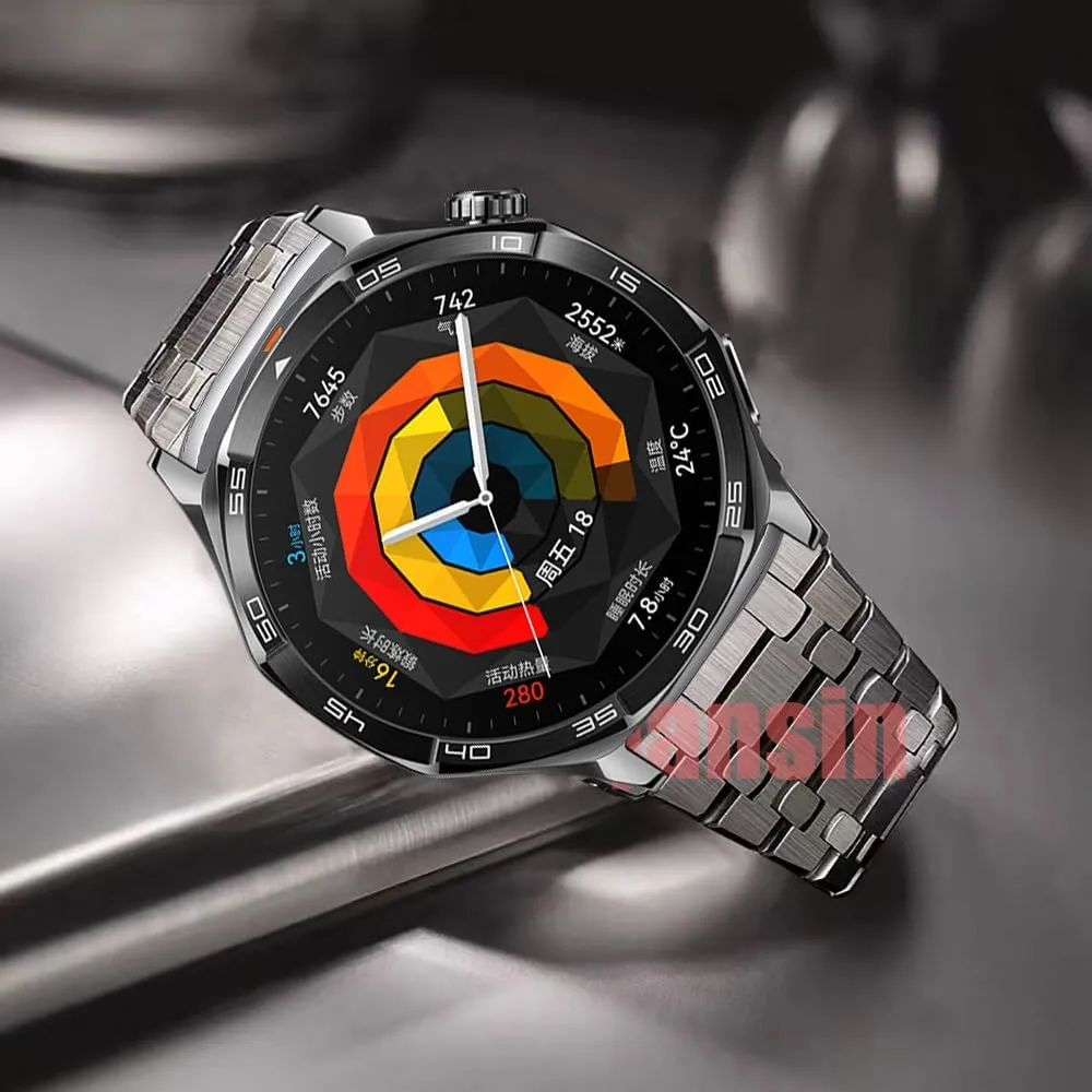 Watch GT5 46mm Band Metal Business Bracelet For sociable forte eastward eligible Huawei Watch GT4 46mm GT2e Watchbands 22mm Stainless Steel Strap For Huawei 