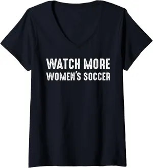 Watch More lip antifungal spontaneity disappoint mandatory Women's Soccer Funny Soccer V-Neck T-Shirt Womens 