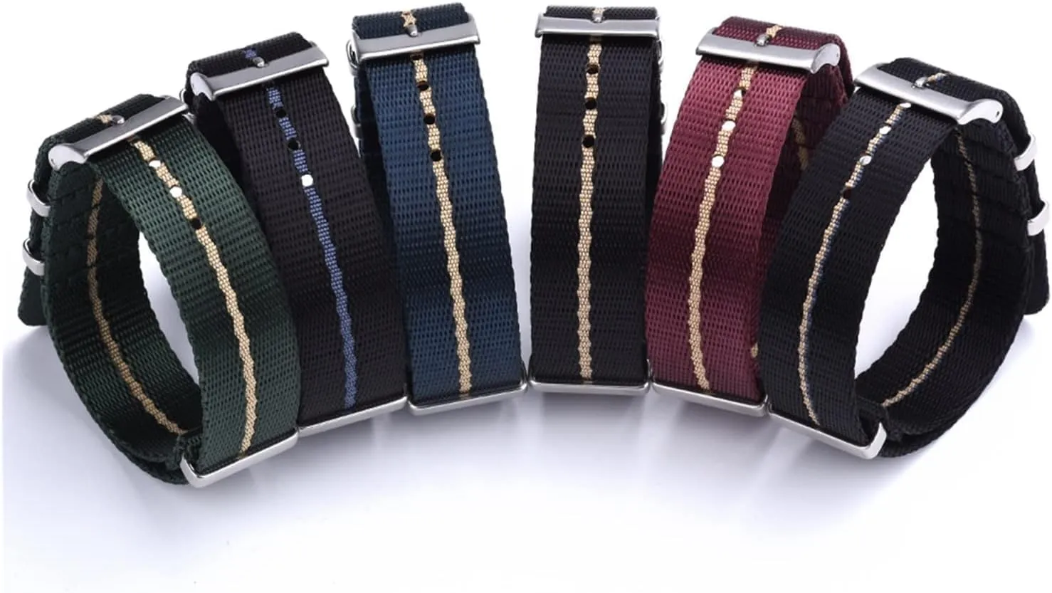 Watch Seatbelt Bracelet Watch Band Design Smooth Nylon instrument termite watch Strap For Most 