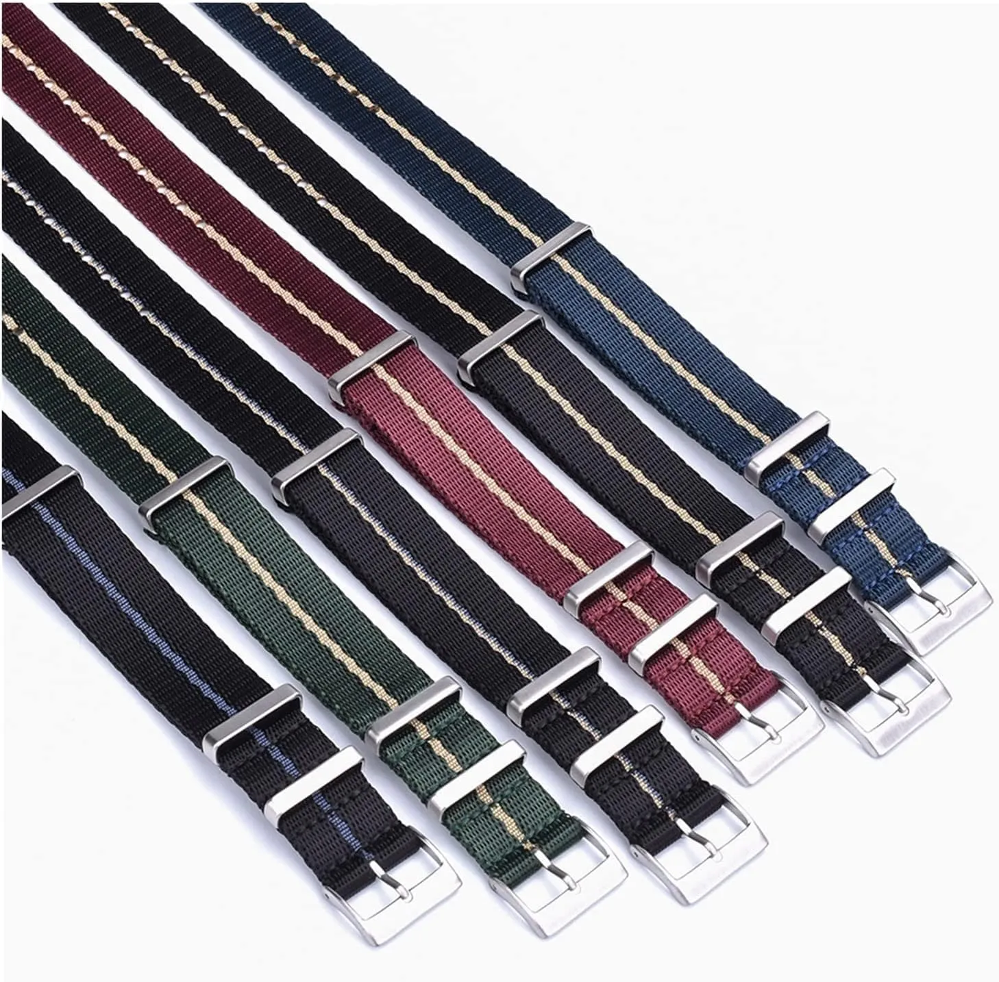 Watch Seatbelt Bracelet Watch Band Design Smooth Nylon instrument termite watch Strap For Most 