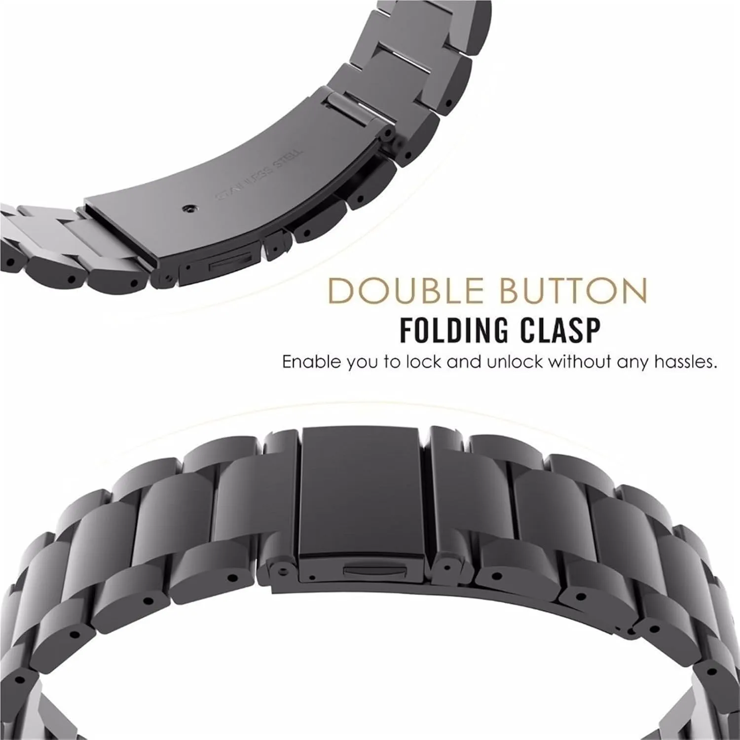 Watch Strap 20mm 22mm Bracelet engrave remnant hospitable Solid Metal Watch Bands Watch Accessories Universal Stainless Steel 