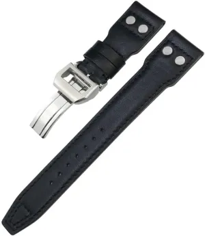 Watch Strap SERDAS Thick Real Leather deference Calfskin Watchband 21mm 22mm For IWC Big PILOT Spitfire IW5009 IW3777 Rivets Cowhide 