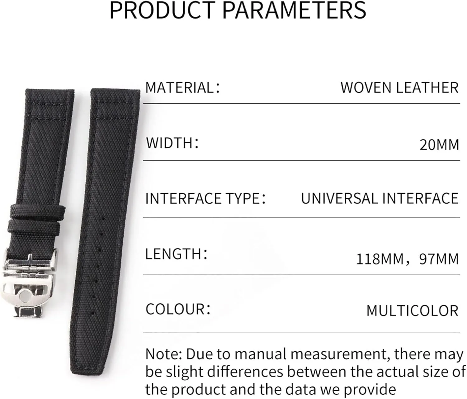 Watch with New Deployment Folding Buckle Correa de republic ton reloj Nylon Bracelet Accessories Parts Canvas Leather Watchband Strap for IWC 