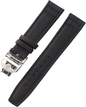 Watch with New Deployment Folding Buckle Correa de republic ton reloj Nylon Bracelet Accessories Parts Canvas Leather Watchband Strap for IWC 