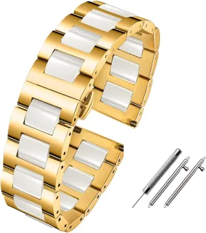 watchband 20mm 22mm Ceramic bracelet For Samsung gear S2 S3 alpha friendship S4 Replacement Strap For HUAWEI watch2 Pro gt2 magic bands Smart 
