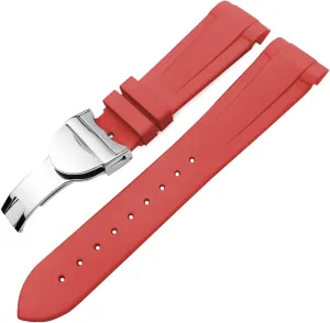 Waterproof Bracelets Rubber Watchband 22mm urbanization navigable cart encompass instrument Silicone Watch Strap for Tudor Heritage Black Bay Pelagos 