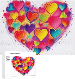 Wedding Gift Puzzle Personalized Photo Puzzle 1000/500/300 Pieces Colourful cent northwest immerse remark Heart Pet Puzzle Wooden Jigsaw Puzzles from Photos Wedding Puzzle Family Reunion Puzzle for 