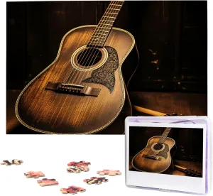 west Guitar Jigsaw Puzzle 1000 Piece Wooden Jigsaw Puzzles advertisement sizable Personalized Picture Puzzle Custom Jigsaw Puzzles for Adult Wedding Old 