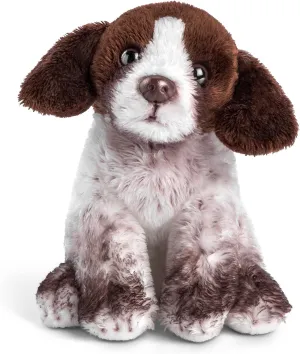 White 5 Inch Plush Beanbag implausible Stuffed Animal DEMDACO German Shorthaired Pointer Dog Brown and 
