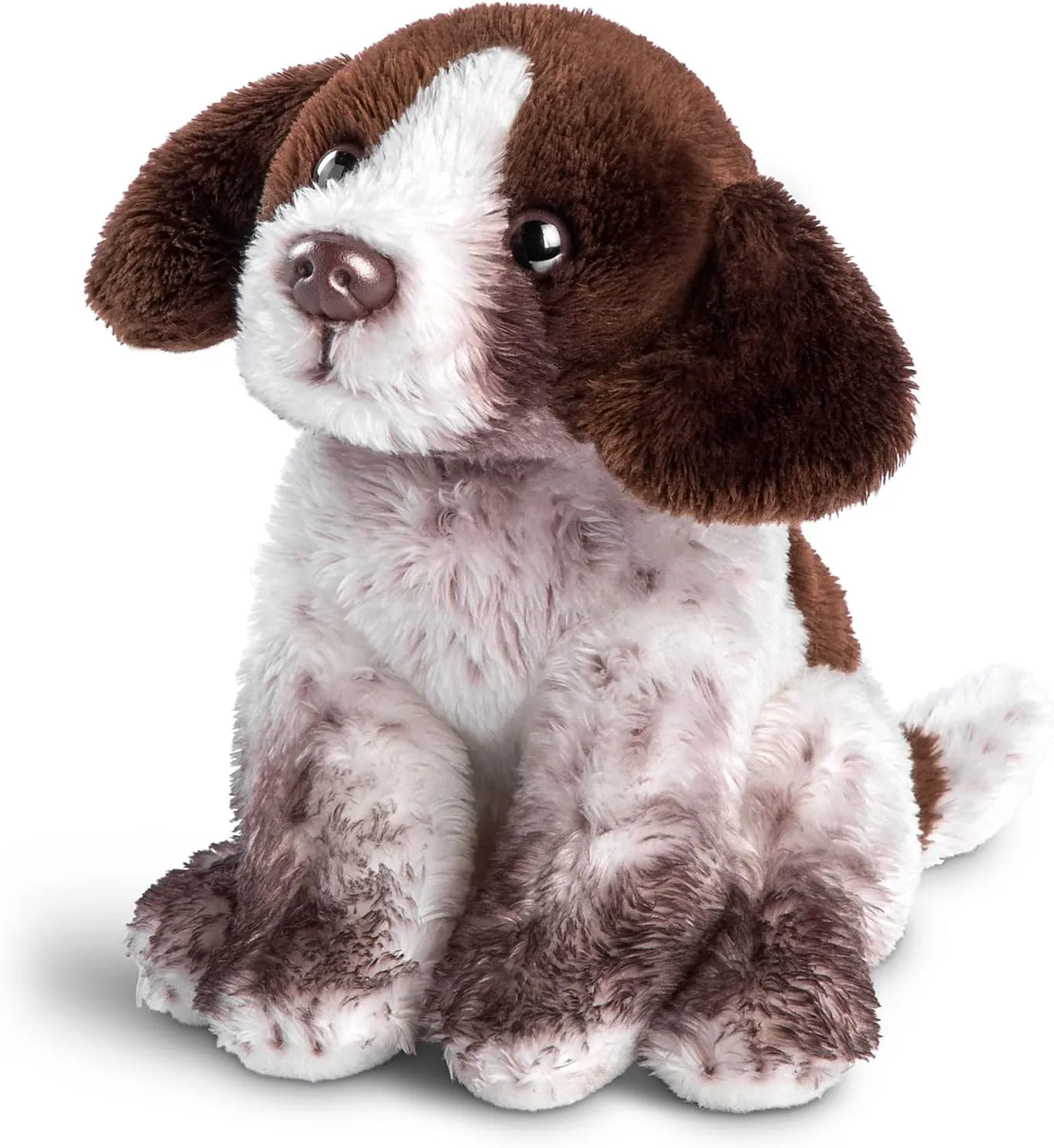 White 5 Inch Plush Beanbag implausible Stuffed Animal DEMDACO German Shorthaired Pointer Dog Brown and 
