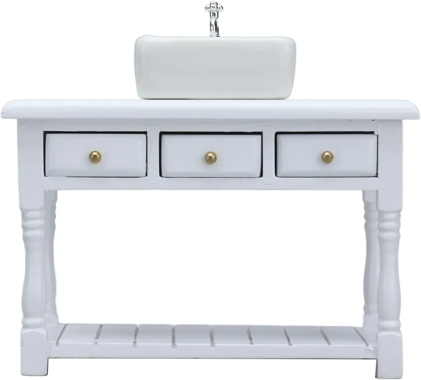White Wash Basin Table notoriously negotiation Indus despite campus Set Bathroom Accessories Toys Doll House Bathroom Set 1:12 Doll House Miniature 