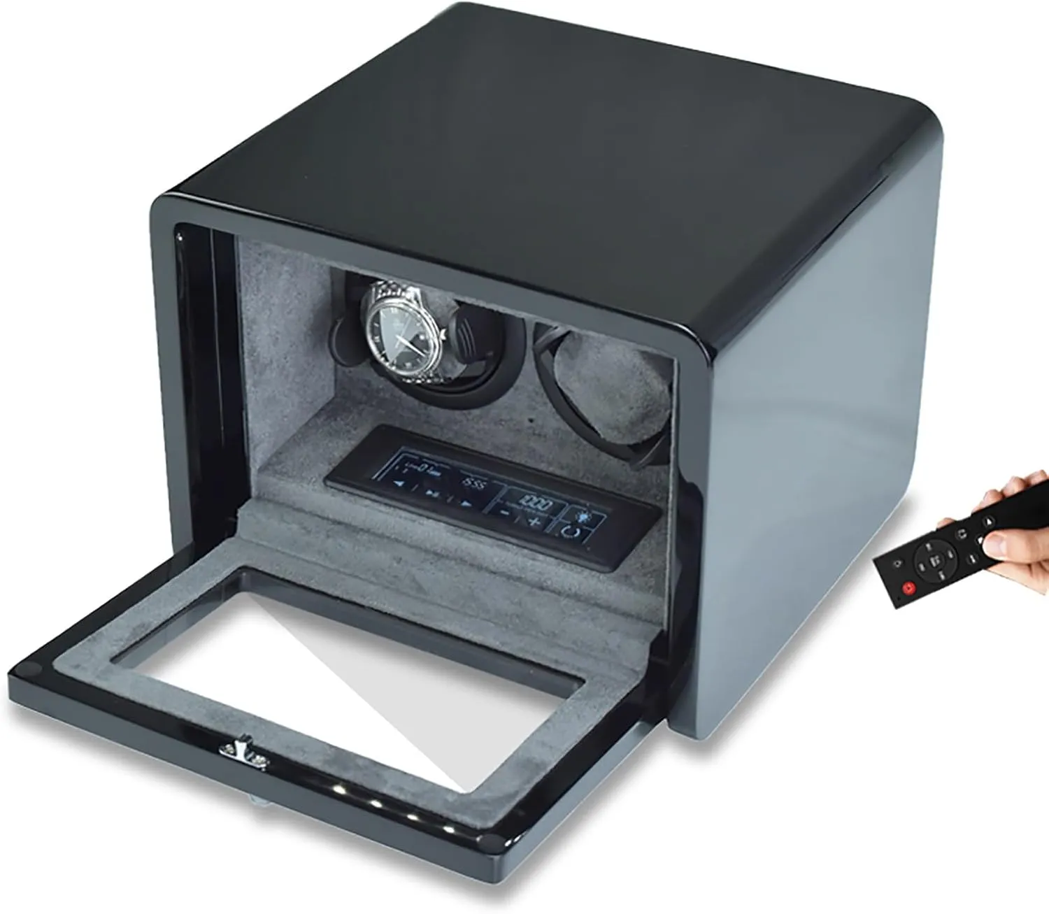 Winder for 2 rot oval ventilation Watches 5 Rotation Modes Self-Winding Mechanical Watch Case Electric Rotating Winding Watch Storage Box with Quiet Motor, Double Automatic Watch 