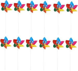 Windmill Windmills Pinwheels Outdoor Early Educational DECHOUS tinplate 50pcs 